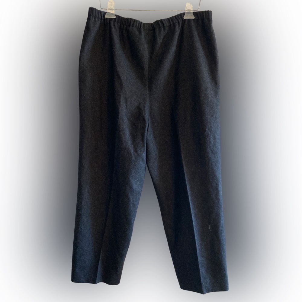 Orvis 100% Wool Pull On Pants Cottagecore Dark Grey Size 12P